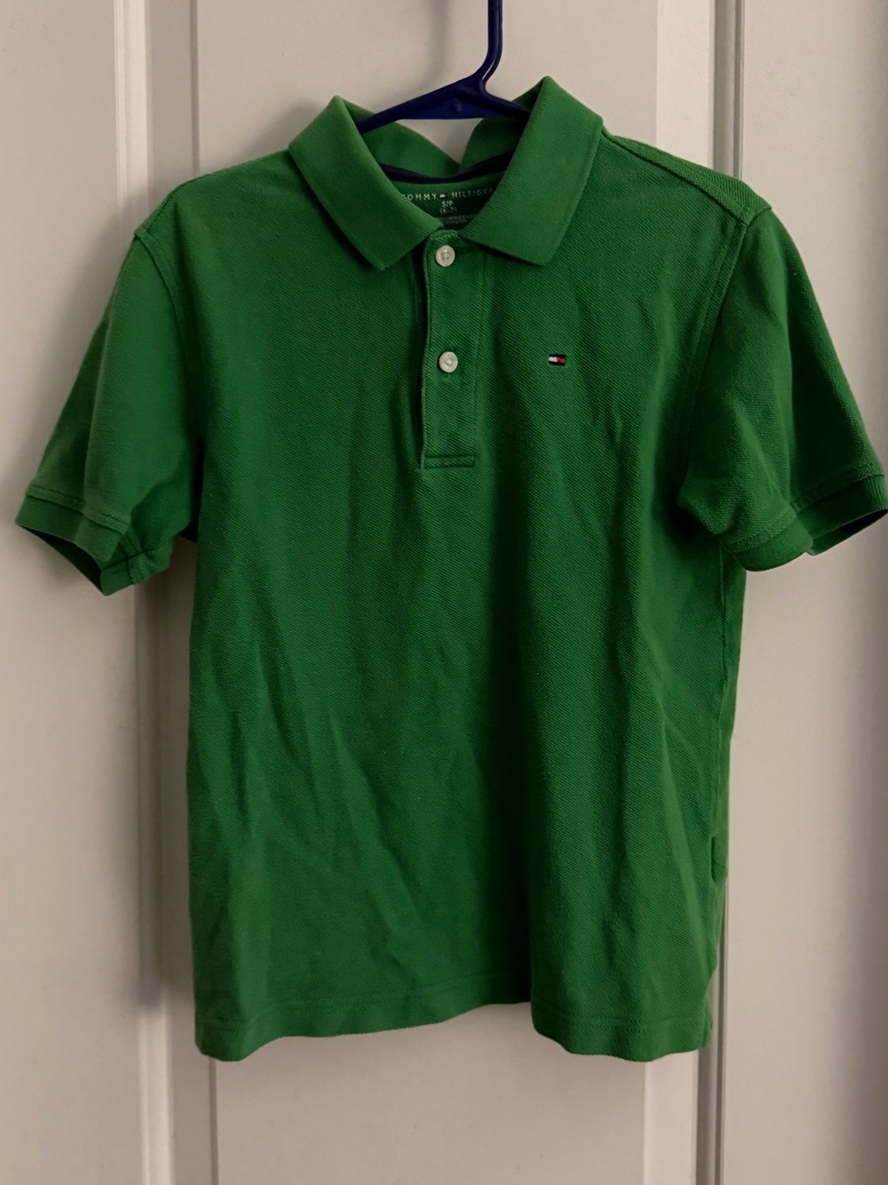 EUC! Boy’s Tommy Hilfiger Green  Short-Sleeve Polo Size 6/7
